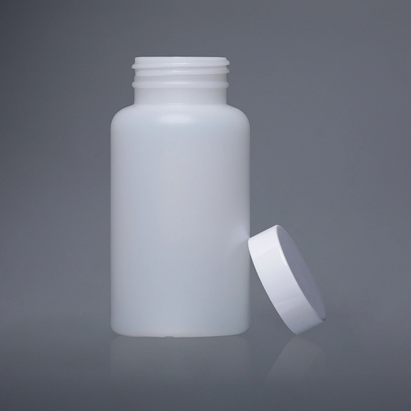 150ml 5oz Empty White Plastic PE Pill Bottle with Screw Cap
