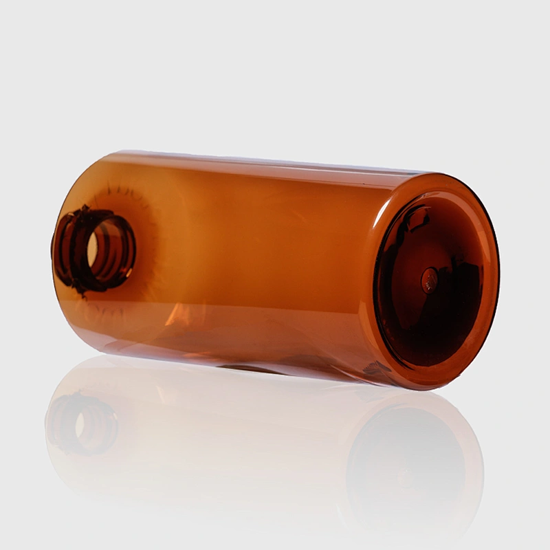 500ml Eco Friendly Amber Empty Plastic PET Bottle Container