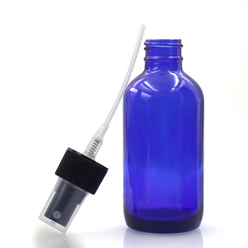 Boston Glass Bottles Massage Oil Glass Dropper Bottle 120 ml Blue Body