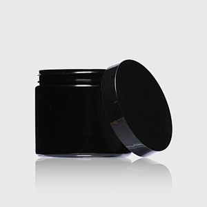 500ml Recycling Plastic PET Black Empty Packaging Jar Containers