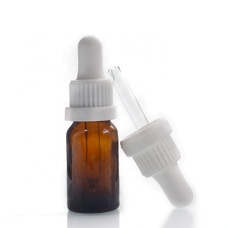 Factory wholesale 10ml Cosmetic Container brown Essential Oil Glass Dropper Bottle with low price
