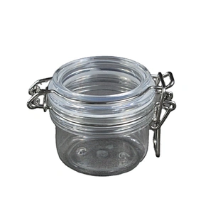 120ml skin care cream lotion cosmetic customized Plastic kilner clip top seal lock jar