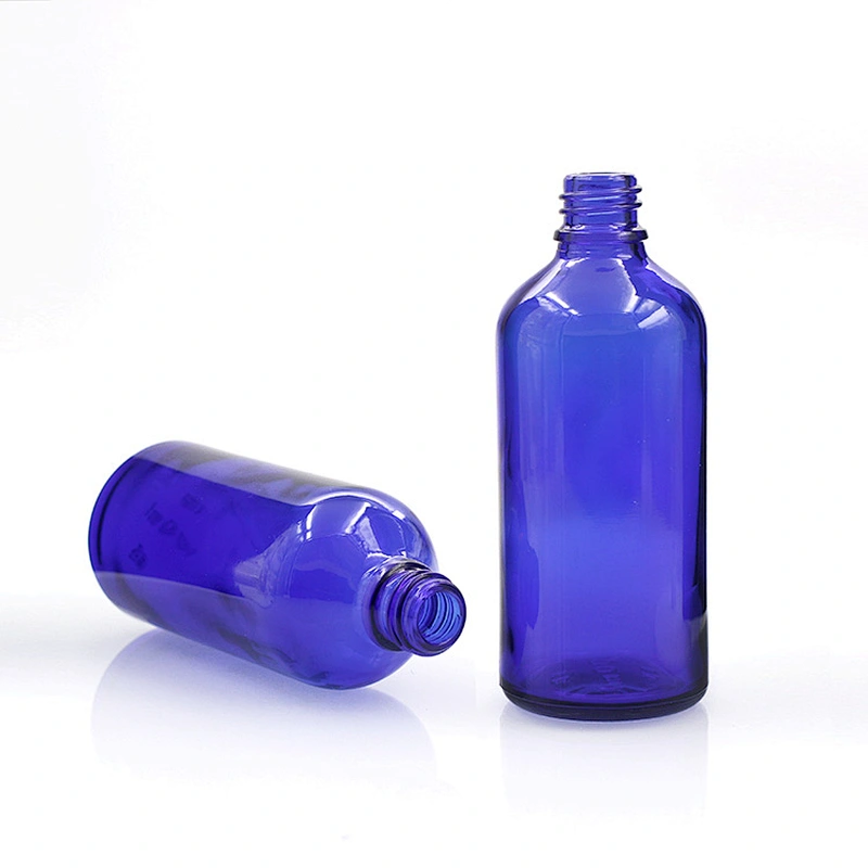 100ML Blue Essential Oil  Glass Bottles with Glass Dropper Travel Dropper Liquid Pipette Bottle