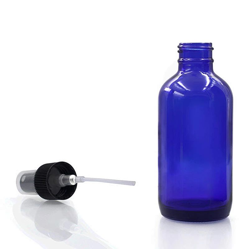 Boston Glass Bottles Massage Oil Glass Dropper Bottle 240ml Blue Body