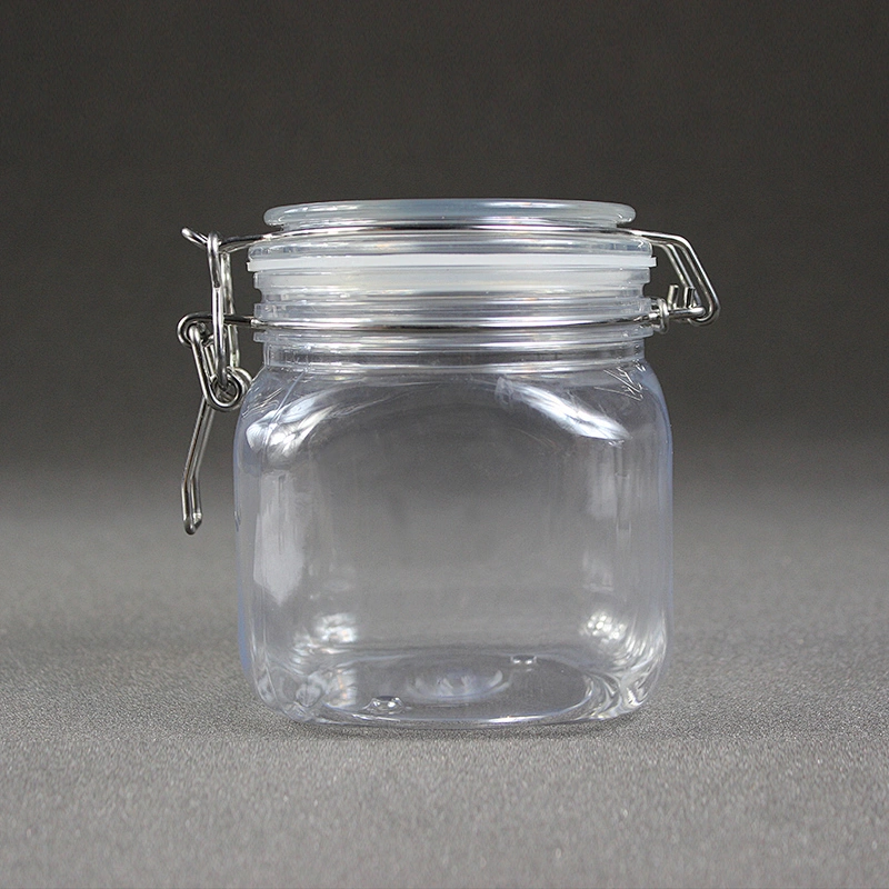 600ml 20oz large round pet plastic jar containers for cosmetic products food/jam/candy/honey/tea/seasoning/spice