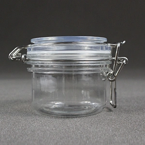 120ml skin care cream lotion cosmetic customized Plastic kilner clip top seal lock jar