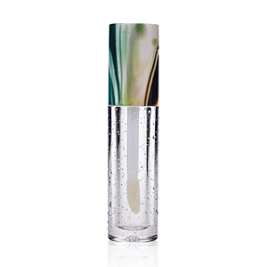 C080 Customize Make Your Own Logo Plastic Lip Gloss Tube Container 4.9ml with Applicator