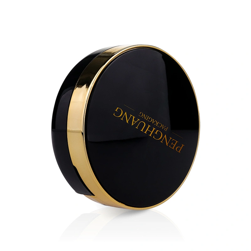Air Cushion Box high quality compact foundation case empty round pressed  compact powder case with mirror