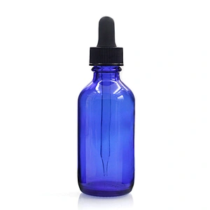Boston Glass Bottles Massage Oil Glass Dropper Bottle 60 ml Blue Body