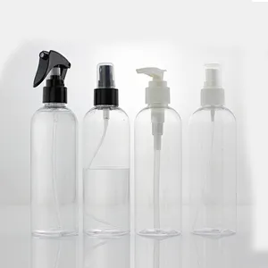 High-quality transparent 250ml empty plastic bottle dip pump sanitizer PET bottle clearance sale for clear plastic bolltes 250ml