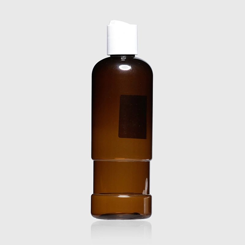300ml 10oz Empty Amber Plastic PET Bottle with Flip Top Cap