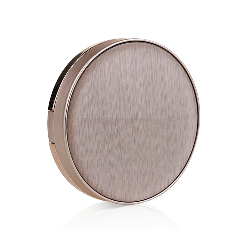 high quality wholesale compact foundation case empty round pressed pink compact powder case with mirror