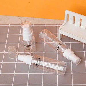 Customized 30ml 50ml 60ml clear plastic PET bottle sanitizer bottles small empty hand sanitizer bottle for sale factory china
