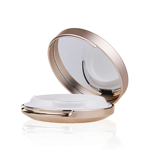 high quality wholesale compact foundation case empty round pressed pink compact powder case with mirror