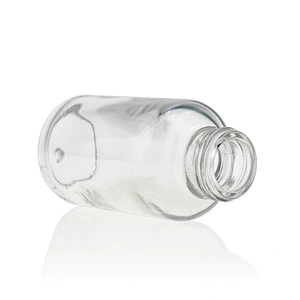 Empty Gold For Pump For Makeup 50ml Glass Foundation Cosmetics Packaging Straight Round Clear Frosted bottle