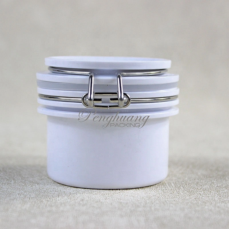 50ml round shape airtight container kilner Jar with clasp lock lid wire bail jar for  cosmetic skin care /canned food