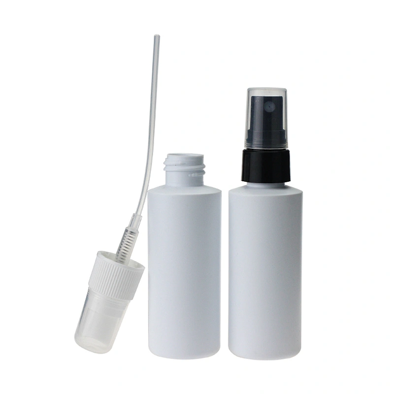 60ml 2oz  Empty Plastic PE Bottle with sprayer and cap Packaging
