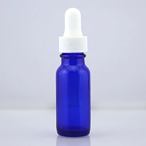 Boston Glass Bottles Massage Oil Glass Dropper Bottle 15ml Blue Body