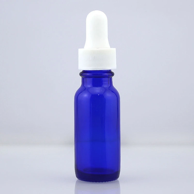 Boston Glass Bottles Massage Oil Glass Dropper Bottle 15ml Blue Body