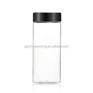 100ml PET transparent packaging cosmetic and food jar with screw lid