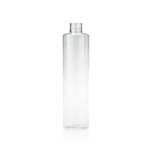 Slender shape clear 250ml Empty Plastic spray bottle  sanitizer bottle with cap/ dip /lotion pump