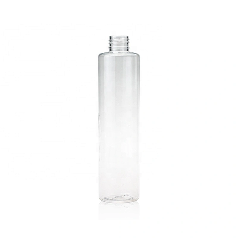 Slender shape clear 250ml Empty Plastic spray bottle  sanitizer bottle with cap/ dip /lotion pump