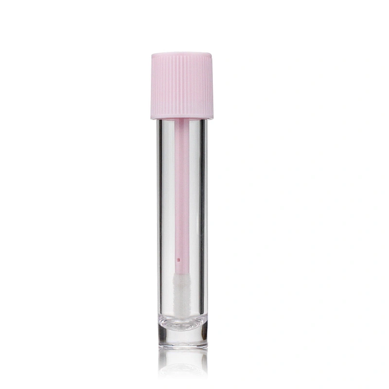 Empty Pink Lip Gloss Tube Skincare Packaging Cosmetic Container with Wands