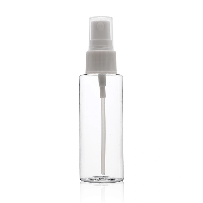 Customized 30ml 50ml 60ml clear plastic PET bottle sanitizer bottles plastic body care lotion bottle container OEM manufactory