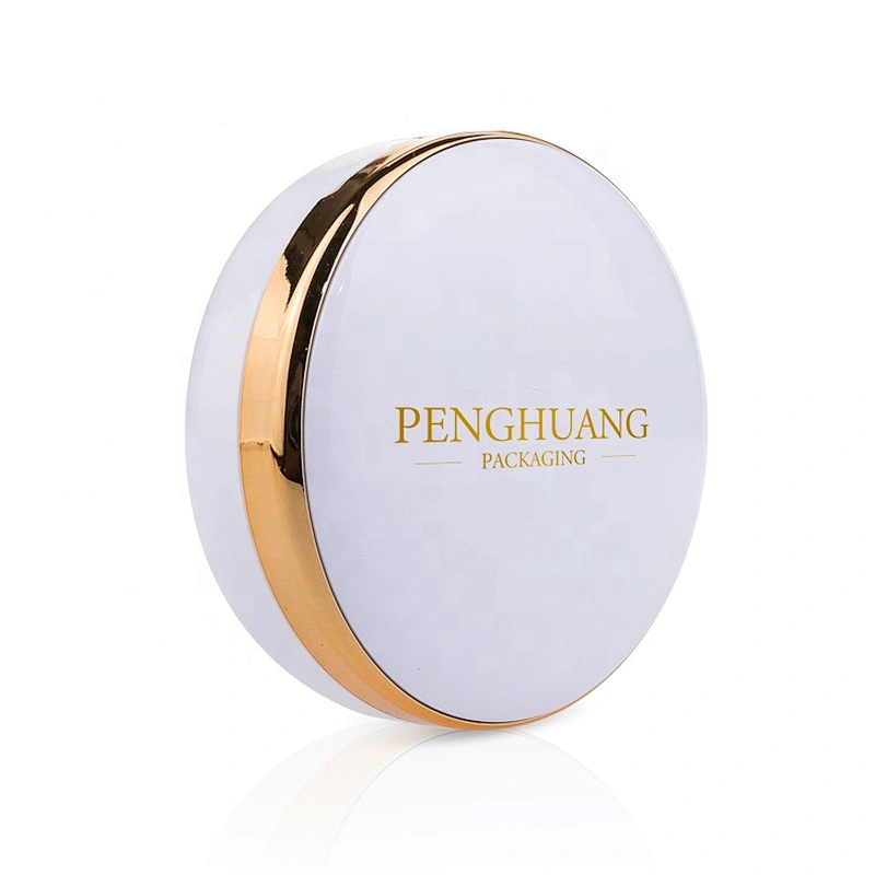 Air Cushion Box Empty Round Pressed Makeup Compact Powder Case with Mirror