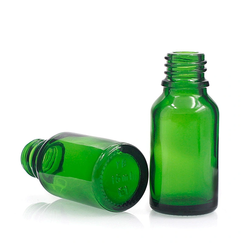 15ml Cosmetic Container green color Essential Oil Glass Dropper Bottle  Manufacturers hot sale