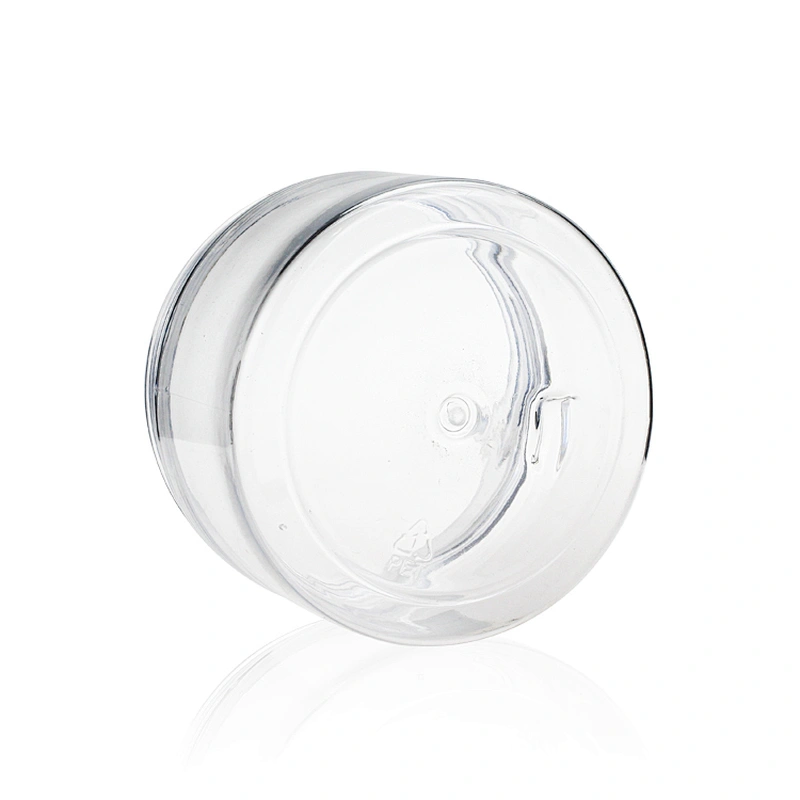 300ml clear recycled plastic cosmetic jars PET empty packaging Jar Containers skin care plastic jars for cosmetics