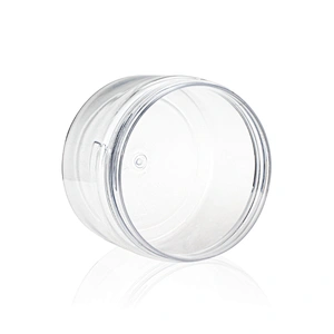 300ml clear recycled plastic cosmetic jars PET empty packaging Jar Containers skin care plastic jars for cosmetics