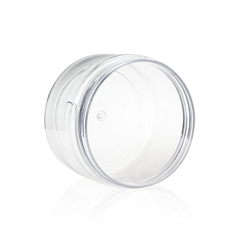 300ml clear recycled plastic cosmetic jars PET empty packaging Jar Containers skin care plastic jars for cosmetics