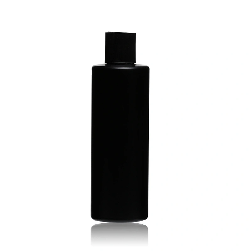 250ml Empty Black Plastic PE Liquid Soap Bottle with Lotion Pump