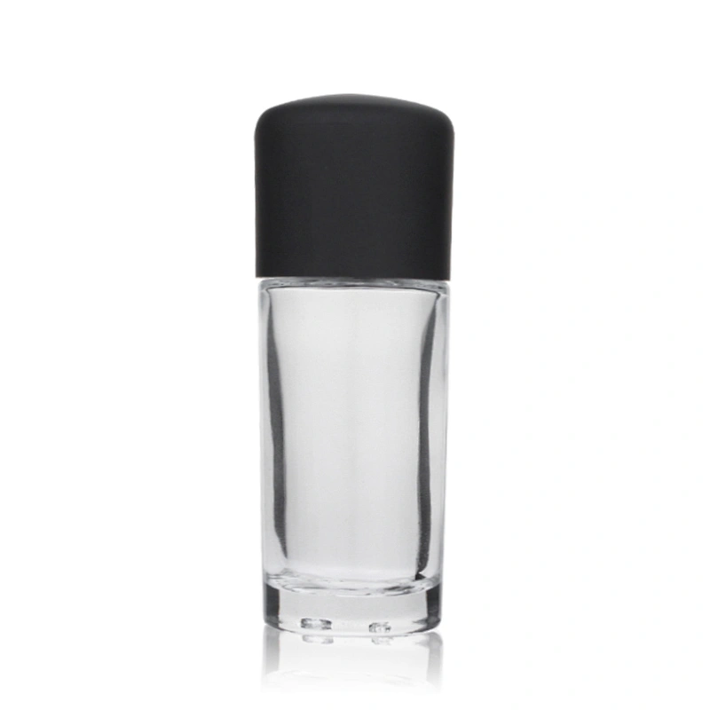 High quality cosmetic packaging 30ml 1oz lotion foundation liquid makeup glass pump bottle