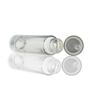 Fancy Luxury 25ML Cosmetics round Shape Container Serum Oil  Bottle with Small Dropper Supplier