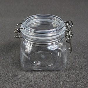 450ml 15oz Can Food Pet  Candle Easy Open Lid Dog Beverage Candy Plastic Canning Jar for Food Jam