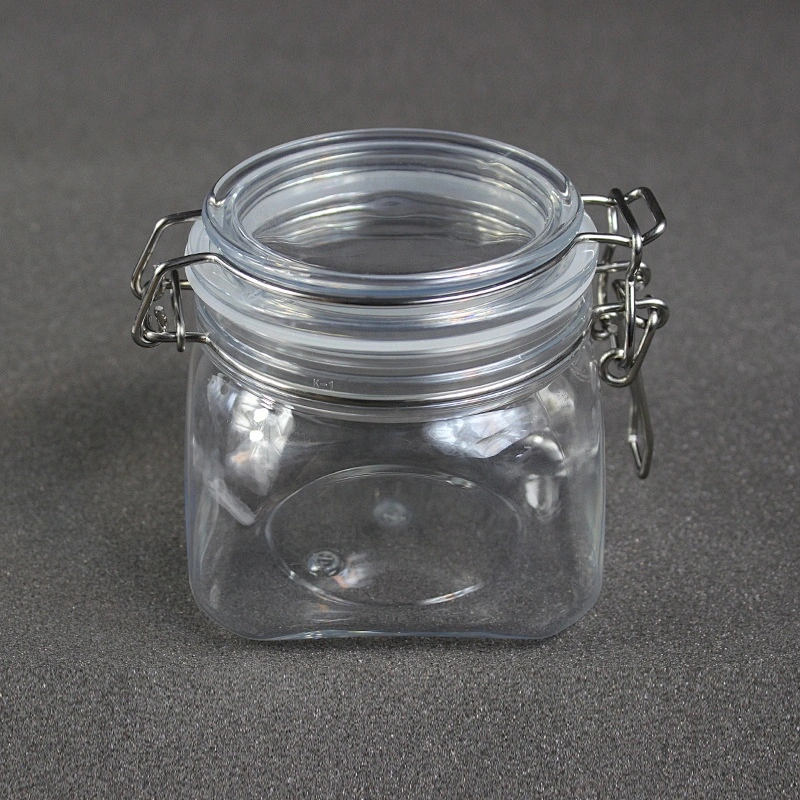 450ml 15oz Can Food Pet  Candle Easy Open Lid Dog Beverage Candy Plastic Canning Jar for Food Jam