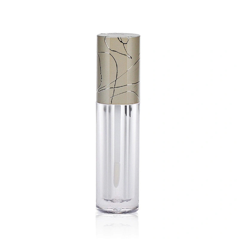 C091 Private Label Empty Plastic Cosmetic Packaging Lip Gloss Tube 5ml Containers with Wands
