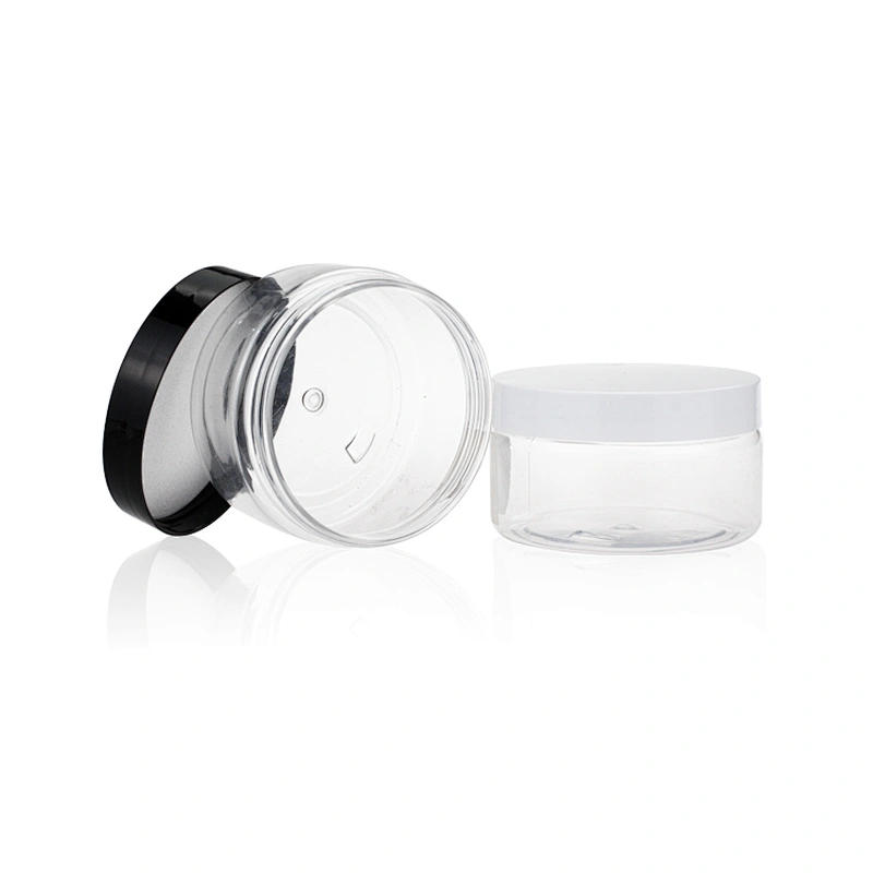 250ml Recycling Plastic PET Clear Empty Packaging Jar Containers