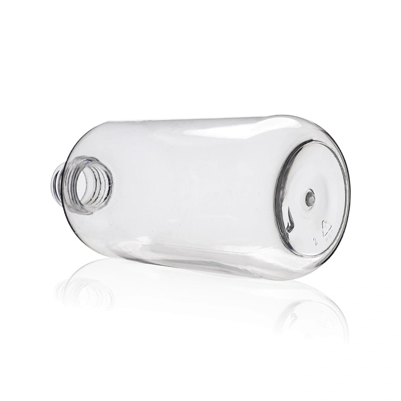 hot sale boston round 300ml empty plastic PET bottle pump sanitizer sprayer large capacity clear plastic bottles OEM manufactory