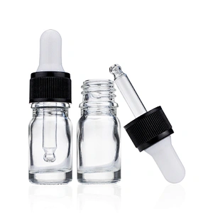5ml Essential oil Transparent Bottle  with glass  dropper  Manufacturers Hot Sale