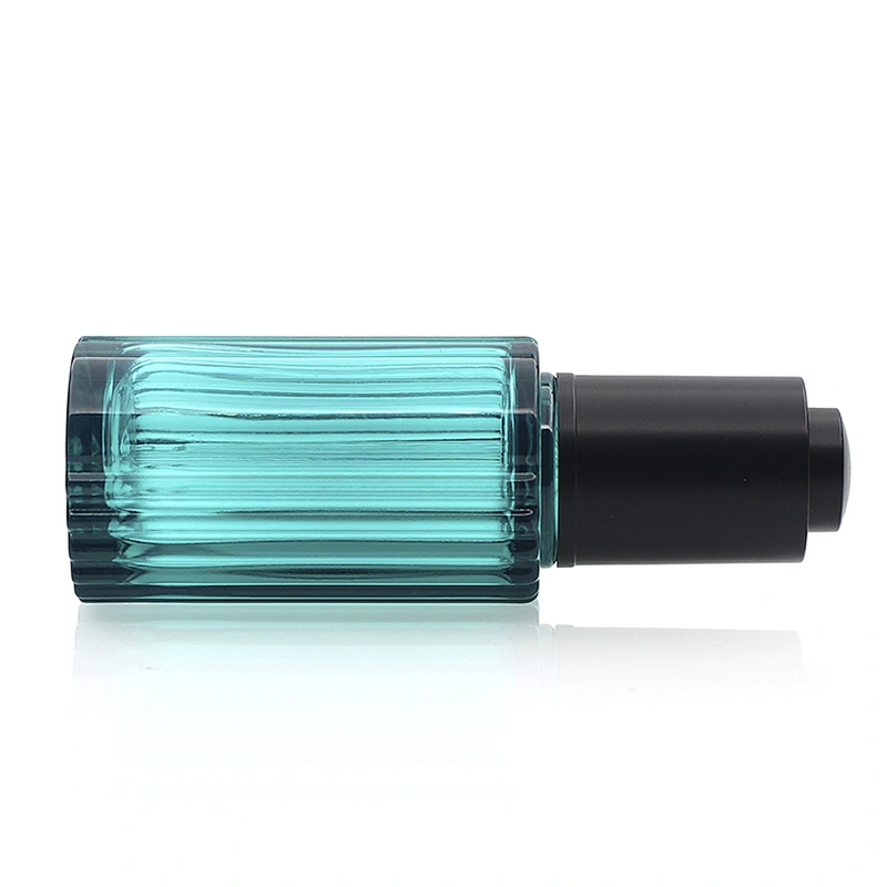 wholesale price  40ml Essence Bottle Blue Glass Dropper Bottle Serum Bottle With Black Dropper