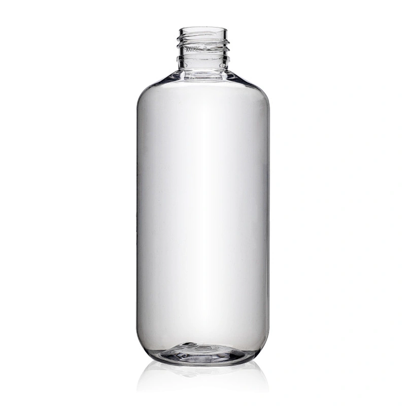 High end boston round 300ml Empty Plastic PET Bottle Pump Sanitizer sprayer High Capacity Clear plastic bottles OEM manufactory