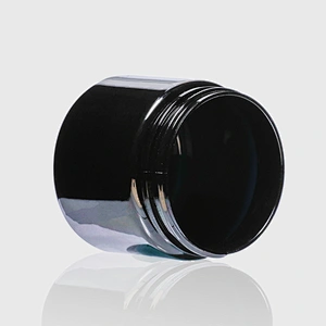 Luxury Mini Plastic Black Cosmetic Packaging Eye Cream Jar with Lid Empty Plastic Jar Skin Care Cream Jars
