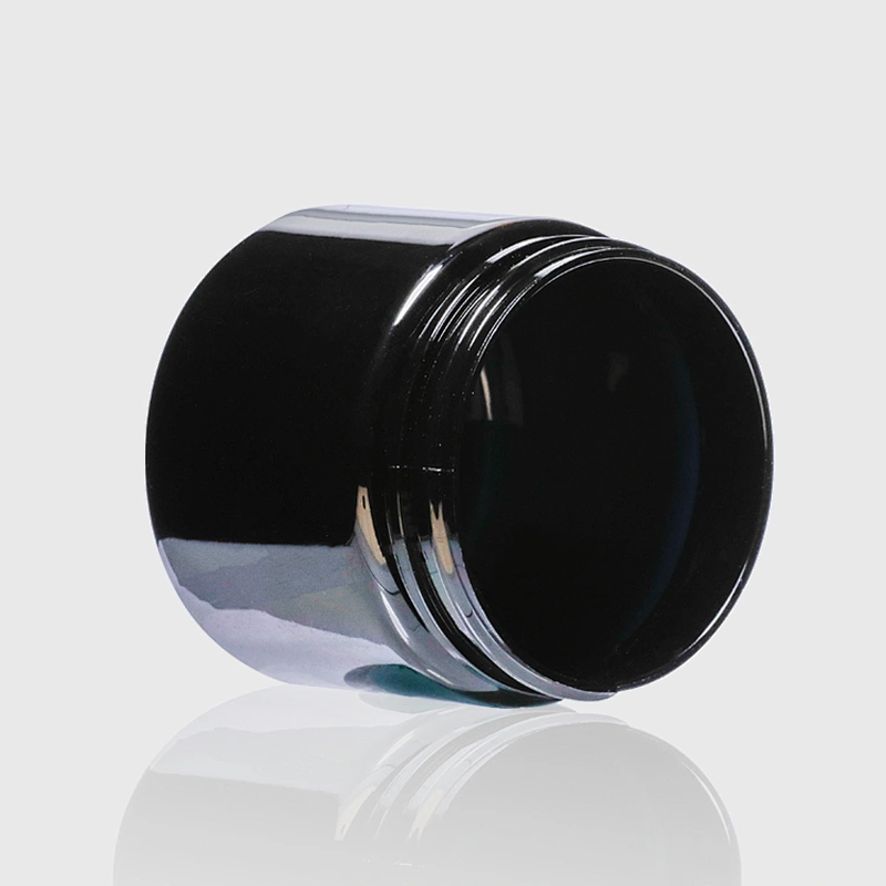 Luxury Mini Plastic Black Cosmetic Packaging Eye Cream Jar with Lid Empty Plastic Jar Skin Care Cream Jars