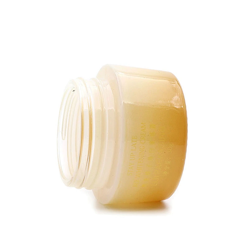 Glass jar 30g  50g Custom Color Gradient Honey color Face Cream Jars Container Manufacturer Cosmetic Packaging Set for Skin  Jar