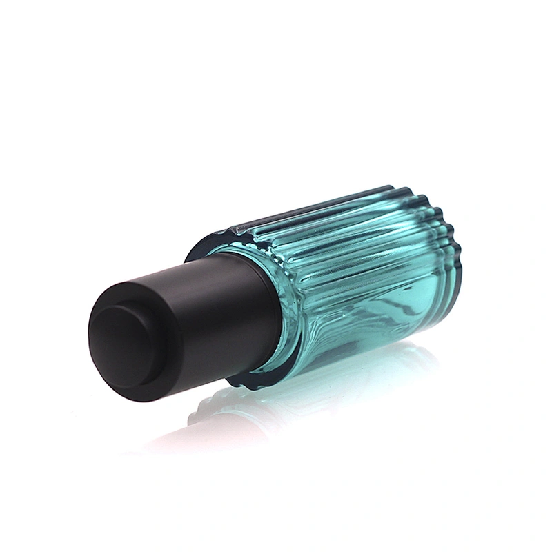 wholesale price  40ml Essence Bottle Blue Glass Dropper Bottle Serum Bottle With Black Dropper