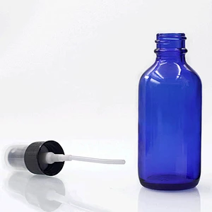 Boston Glass Bottles Massage Oil Glass Dropper Bottle 60 ml Blue Body