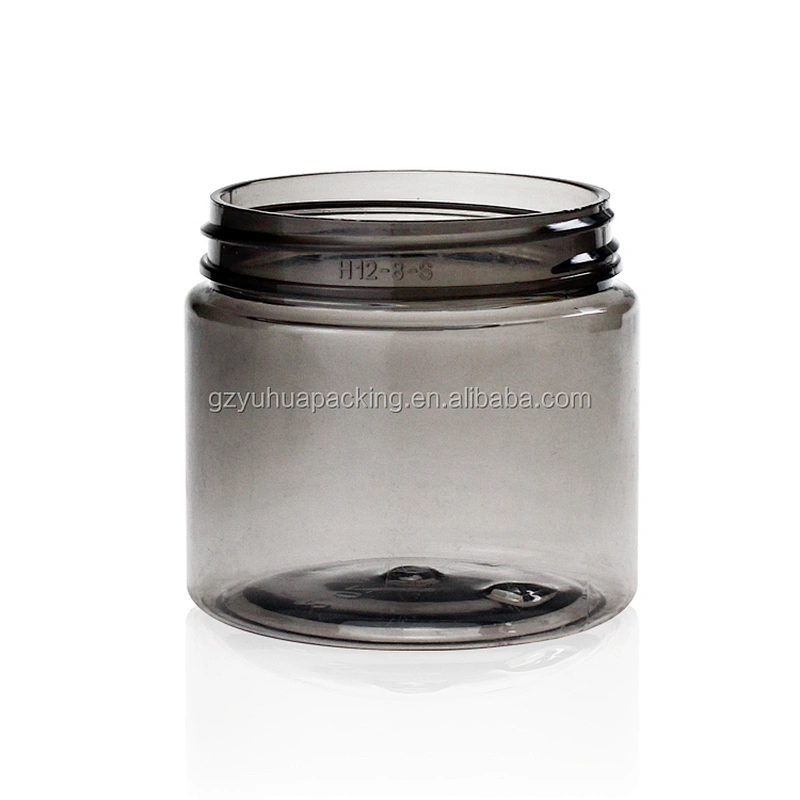 60ml Recycling Plastic PET Gray Empty Packaging Cosmetic and Food Jar
